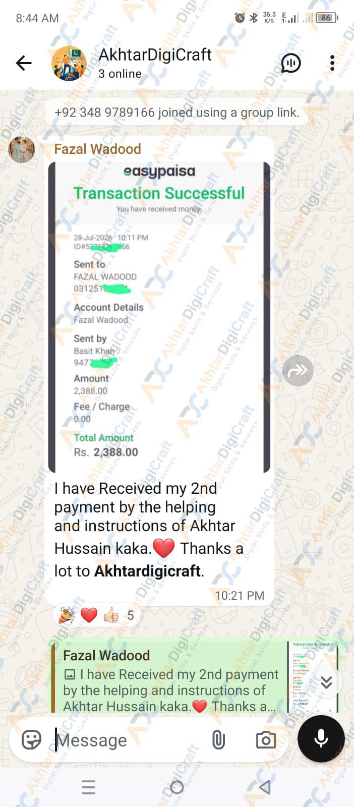 Payment Proof