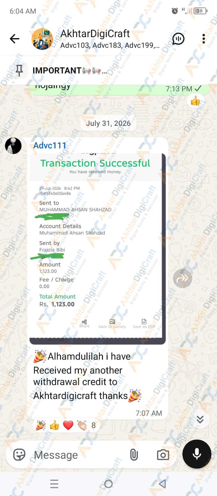 Payment Proof
