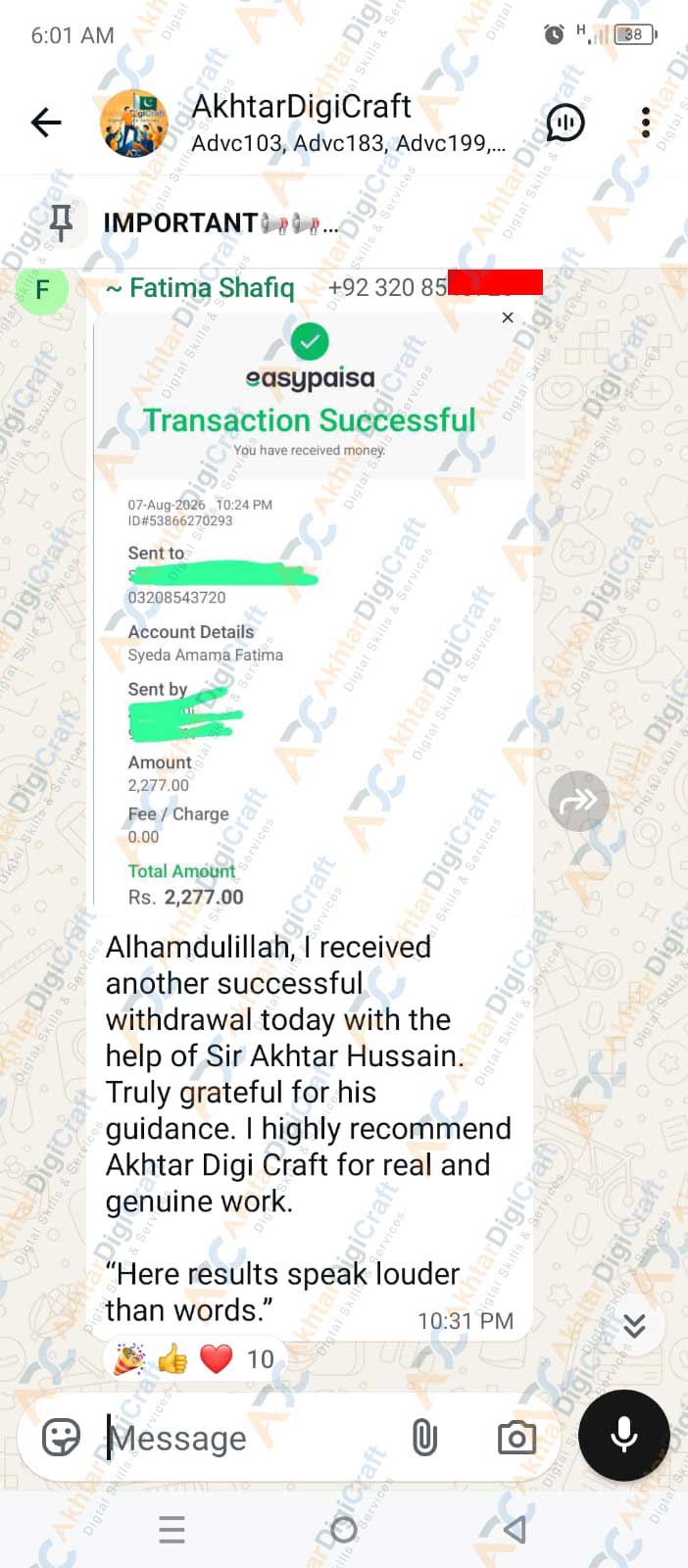 Payment Proof