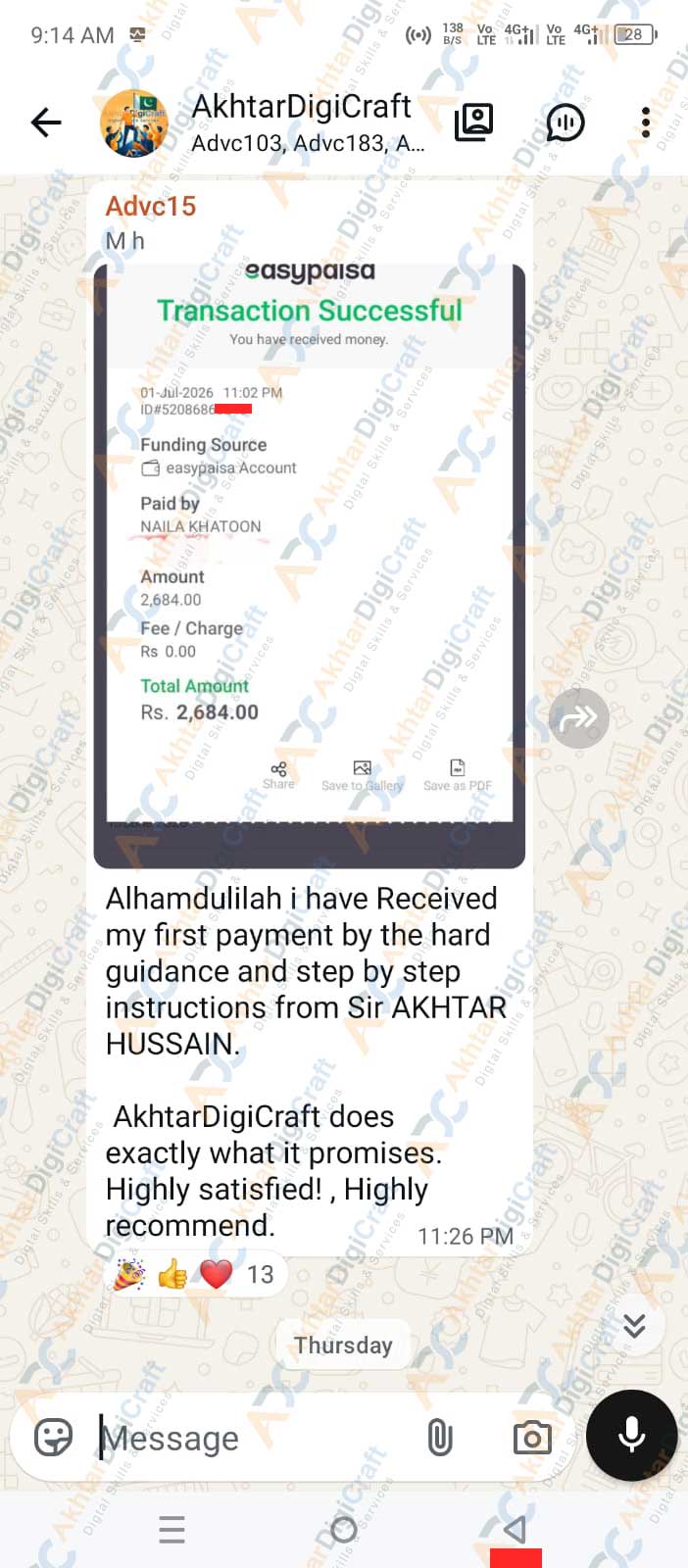 Payment Proof