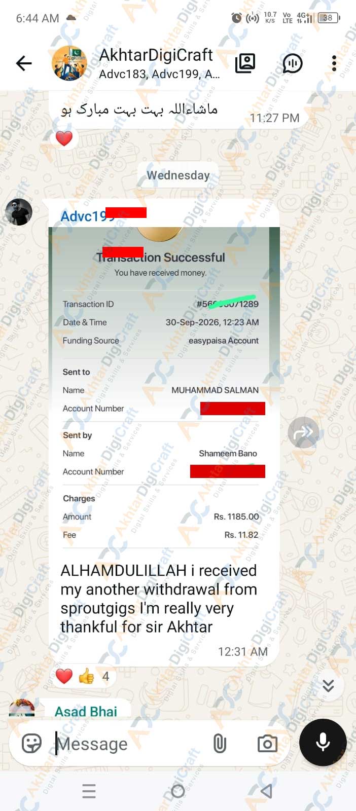 Payment Proof