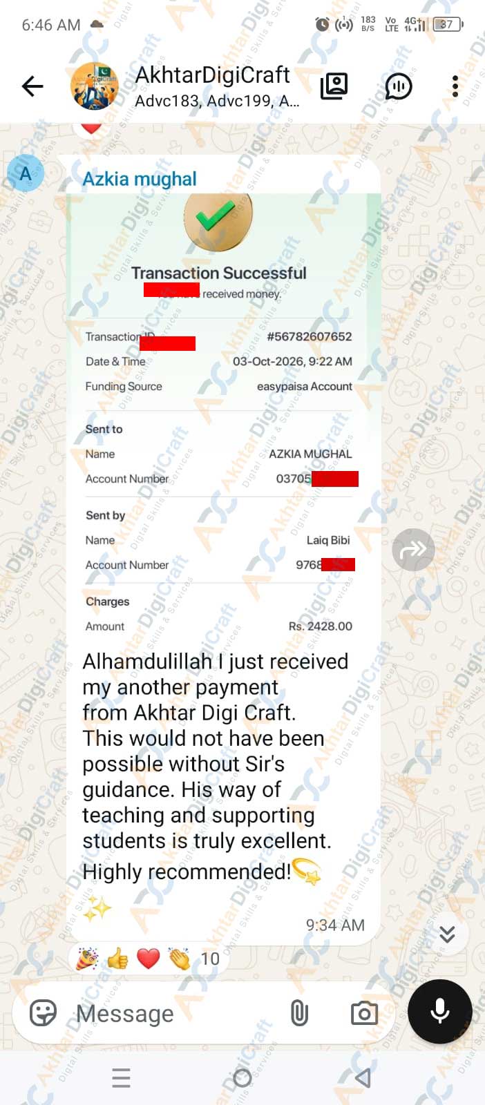 Payment Proof