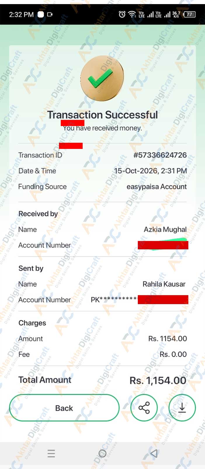 Payment Proof