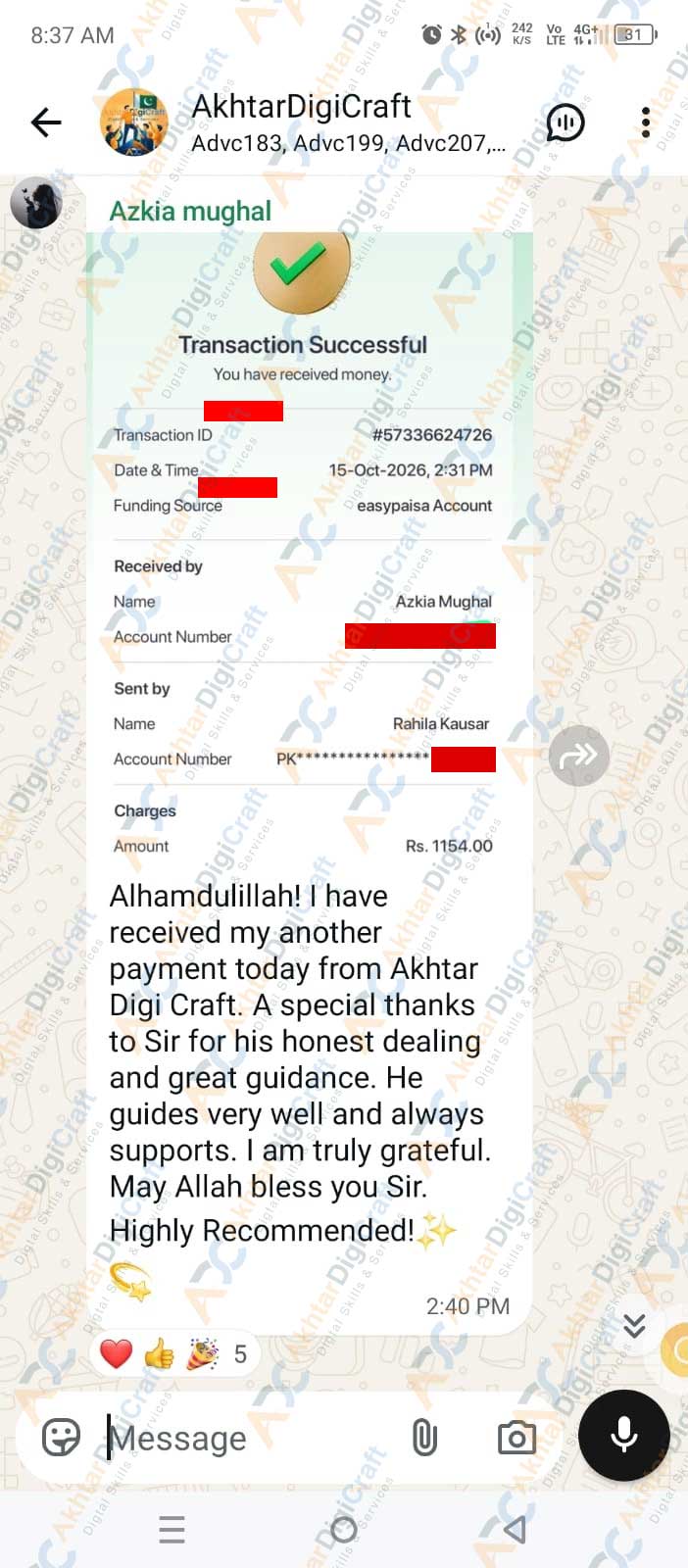 Payment Proof