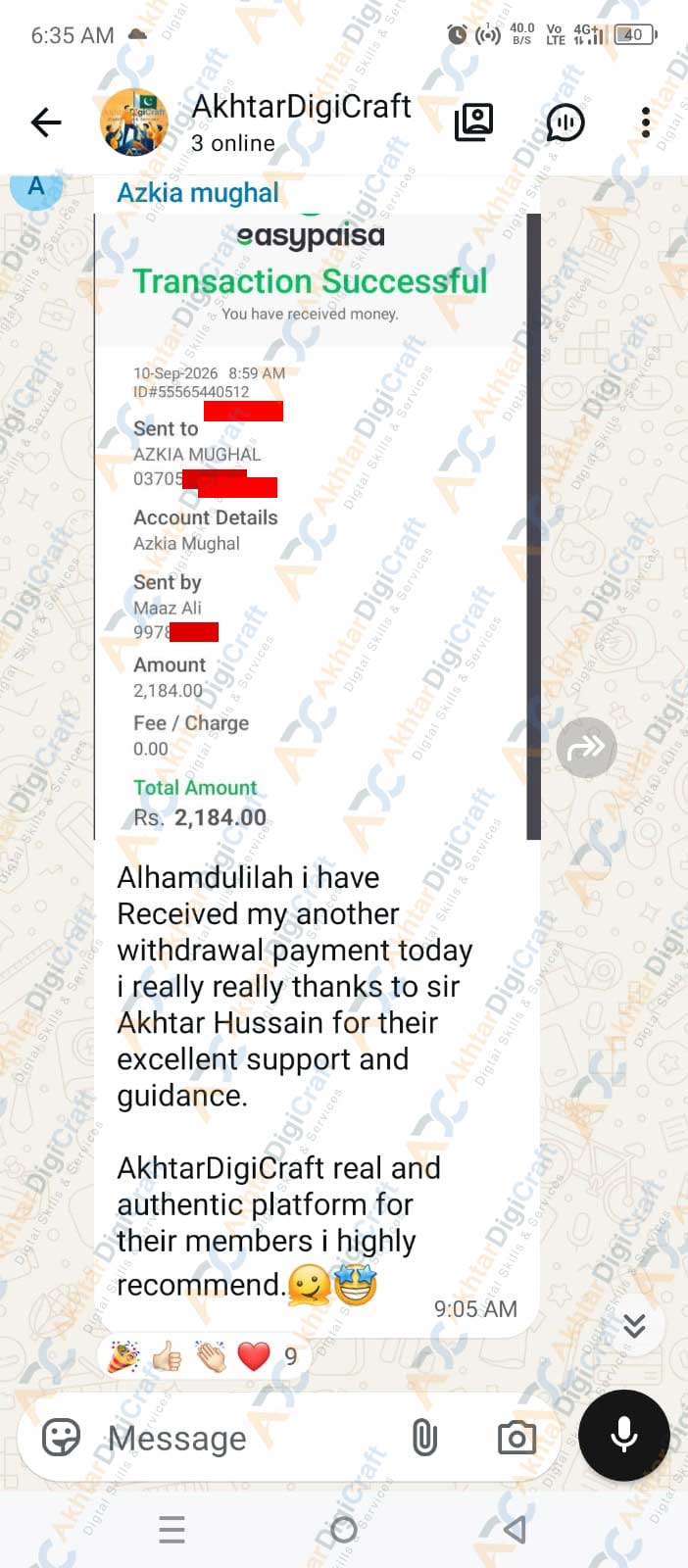 Payment Proof