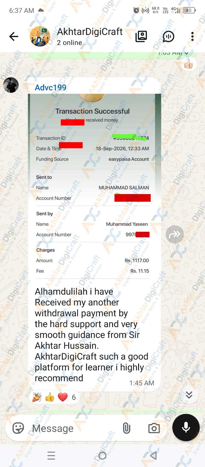 Payment Proof